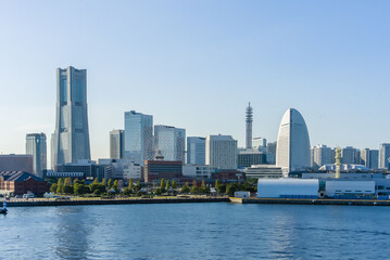Fototapeta premium Kanagawa Prefecture - Cityscape, Yokohama Minato Mirai Scenery 