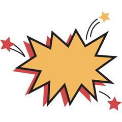 Obraz premium Comic Explosion Effect