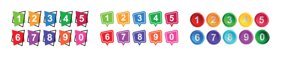set of colorful numbers	