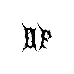 OF monogram logo design letter text name symbol monochrome logotype alphabet character simple logo