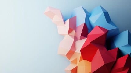 Fototapeta premium Exploring abstract geometric shapes in digital art virtual space graphic design minimalism conceptual viewpoint