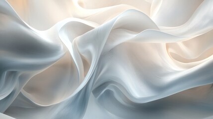 Obraz premium Elegant Draped Fabric: A Study in Light and Texture