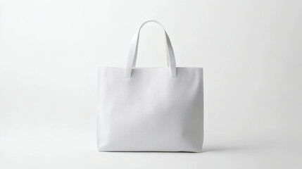 Canvas bag mockup, tote bag isolated on white background