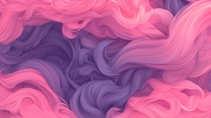 Obraz premium Fluid Pink and Purple Swirls: Abstract Flowing Texture in Pastel Tones