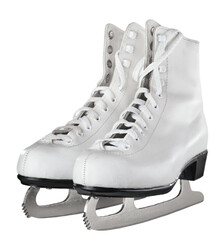 Women's white ice skates