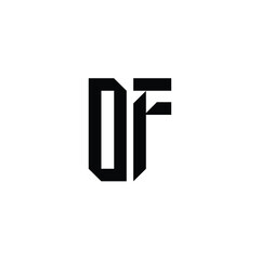 OF monogram logo design letter text name symbol monochrome logotype alphabet character simple logo