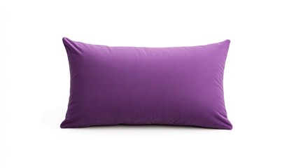 Soft purple pillow placed on a minimalistic background, ideal for home decor and comfort enhancement