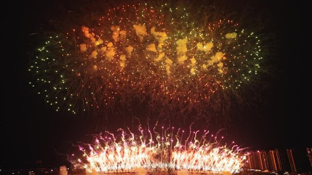 Beautiful fireworks display