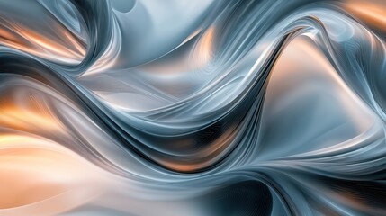 Fototapeta premium Abstract Swirling Forms: A Symphony of Hues and Curves