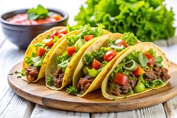 Delicious Ground Beef Tacos with Salsa Verde