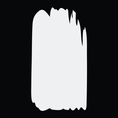 White Brush Stroke on Black Background