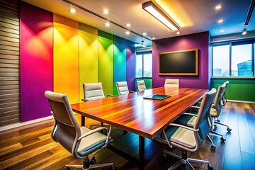 Empty Boardroom Meeting Room - Modern Office Interior