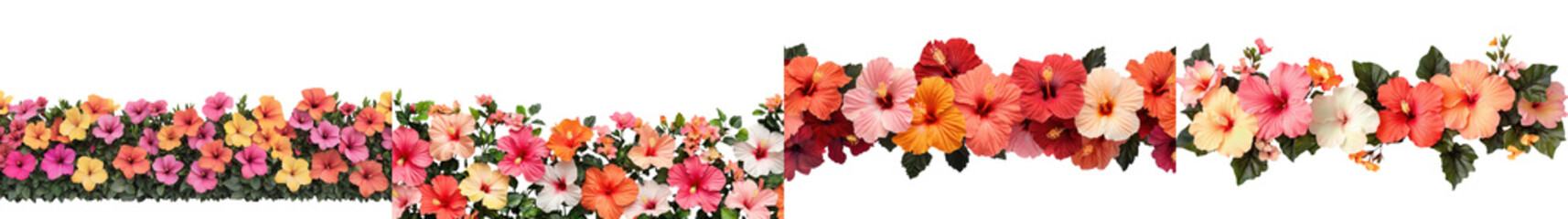 Obraz premium Vibrant Tropical Floral Bouquet in Garden Setting