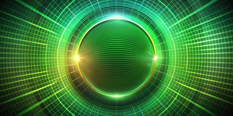 Fototapeta premium Green Circular Skill Upgrade Background Design