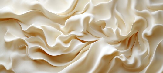 Obraz premium Seamless Creamy White Delicate Wave Texture Pattern Background. Elegant And Minimalist Design
