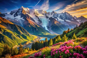 Mont Blanc Massif, Chamonix, France - Breathtaking Alpine Scenery