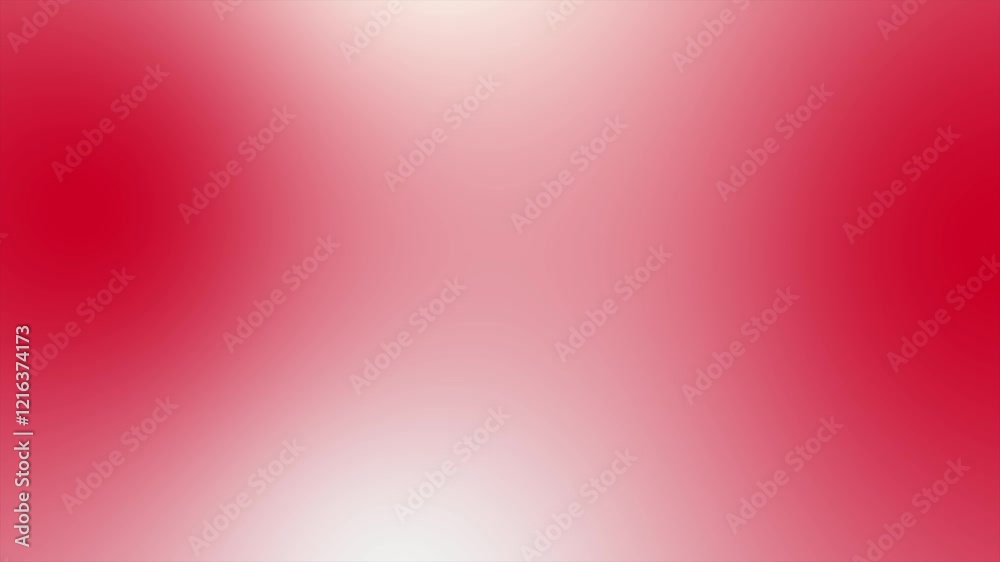 Poster Red and white abstract minimalist blurred gradient animation background
