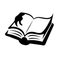 book silhouette icon, book vector illustration-simple illustration of book, book Editable Vector Illustration.