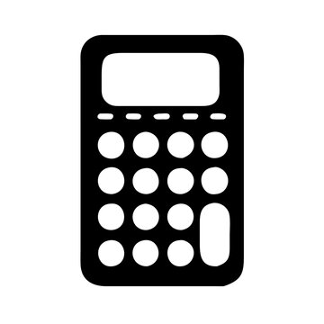 recommend clip art: calculator silhouette icon, calculator vector illustration-simple illustration of calculator, calculator Editable Vector Illustration.
