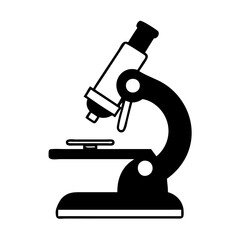microscope silhouette icon, microscope vector illustration-simple illustration of microscope, microscope Editable Vector Illustration.