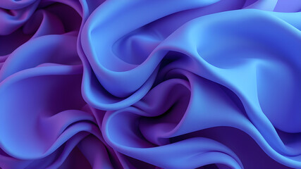 Obraz premium Abstract vector background luxury Purple blue cloth or liquid wave Abstract or Purple fabric texture background. Cloth soft wave. Creases of satin, silk, and cotton. Generative AI