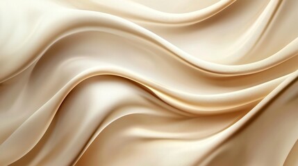 Obraz premium Elegant Draped Beige Silk Fabric Texture