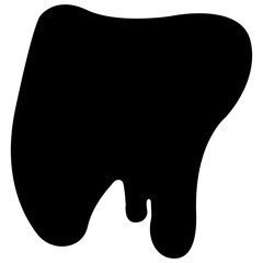 tooth icon, teeth silhouette