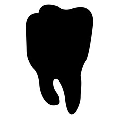 tooth icon, teeth silhouette