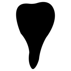 tooth icon, teeth silhouette