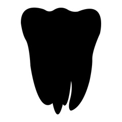 tooth icon, teeth silhouette