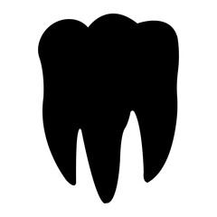 tooth icon, teeth silhouette