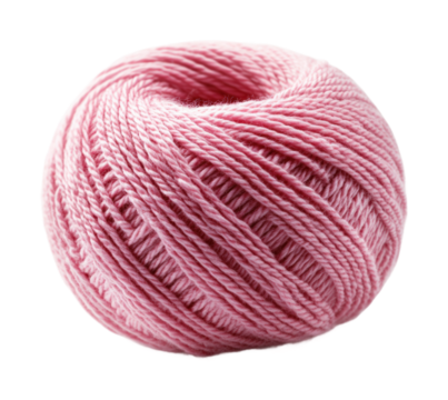 Soft pink yarn sits invitingly, ready for crafting on a bright afternoon in a cozy home workshop, inspiring creativity and warmth isolated on transparent background - Powered by Adobe
