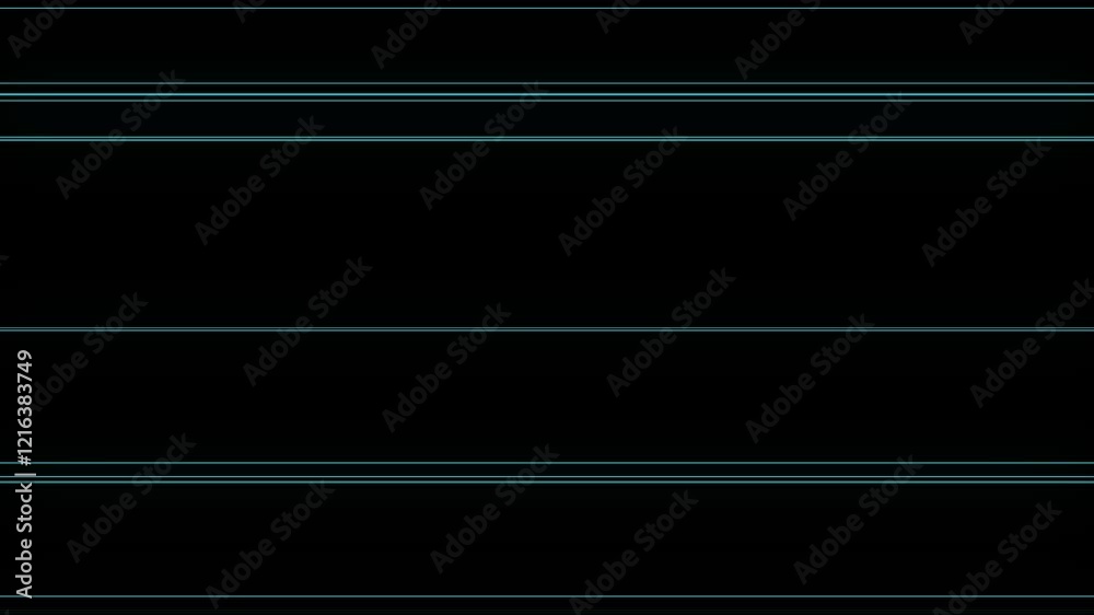 Poster abstract black futuristic horizontal glitch line animation, lost signal stripe background