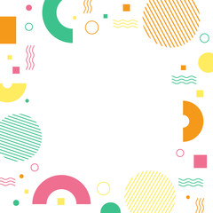 カラフルな幾何学模様の背景