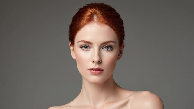 3 transitions for age comparison concept. Same face portrait young and aged. Face split of an old and young women for olding revealing. Comparing mother and daughter. 