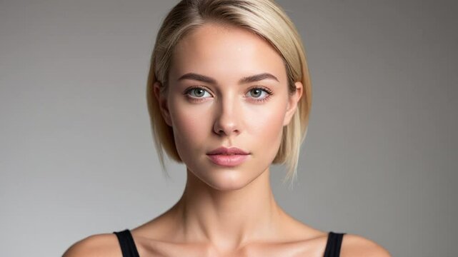 3 transitions for age comparison concept. Same face portrait young and aged. Face split of an old and young women for olding revealing. Comparing mother and daughter. 