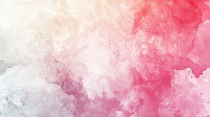 Fototapeta premium Abstract Watercolor Painting: Pink, White, and Peach Hues