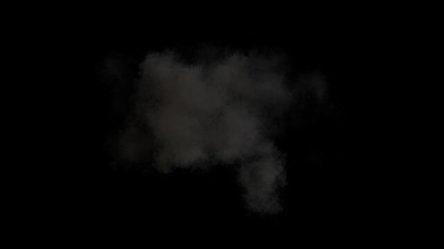 Explosive bomb damage rendering effect on black backgrounds