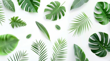 Vibrant Tropical Leaf Pattern