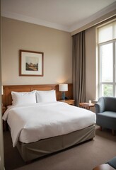 Fototapeta premium Professional interior photography of Hotel Room
