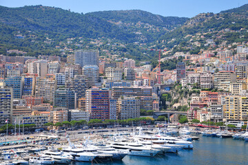 モナコのとても美しい街並み風景Beautiful cityscape of Monaco