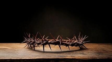 Crown of thorns in Easter reflecting sacrifice and redemption.