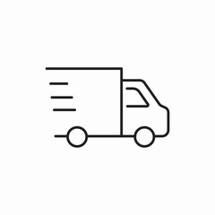 delivery truck speed icon vector sign