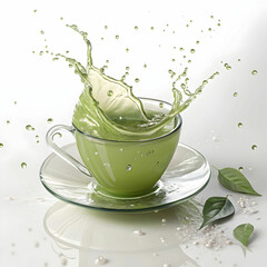Green tea, a popular beverage, is known for its health benefits, including antioxidants