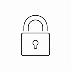 lock security protection icon vector sign