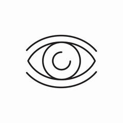 eye vision security icon vector sign