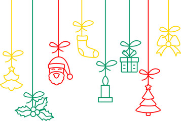 Hanging Line Christmas Decoration