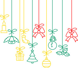 Hanging Line Christmas Decoration