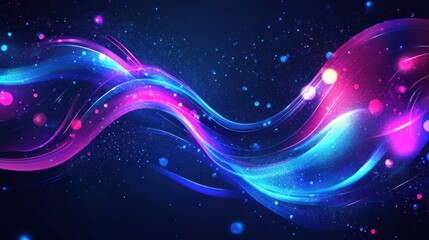 Obraz premium Abstract Colorful Waves: A Symphony of Light and Energy