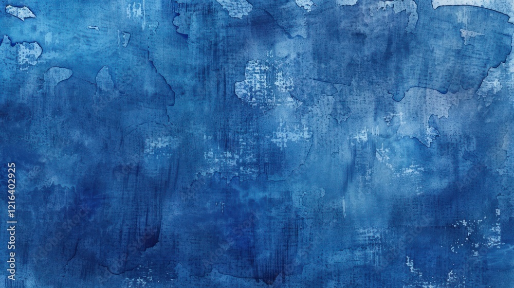 Canvas Prints Abstract blue watercolor wash texture background